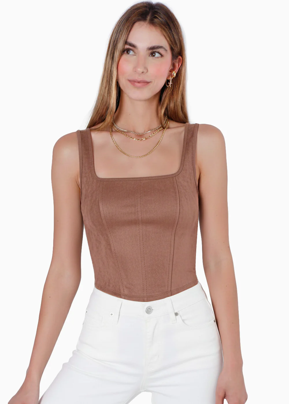 Blusa de tiras con escote cuadrado - TAMARINDO - Image 5