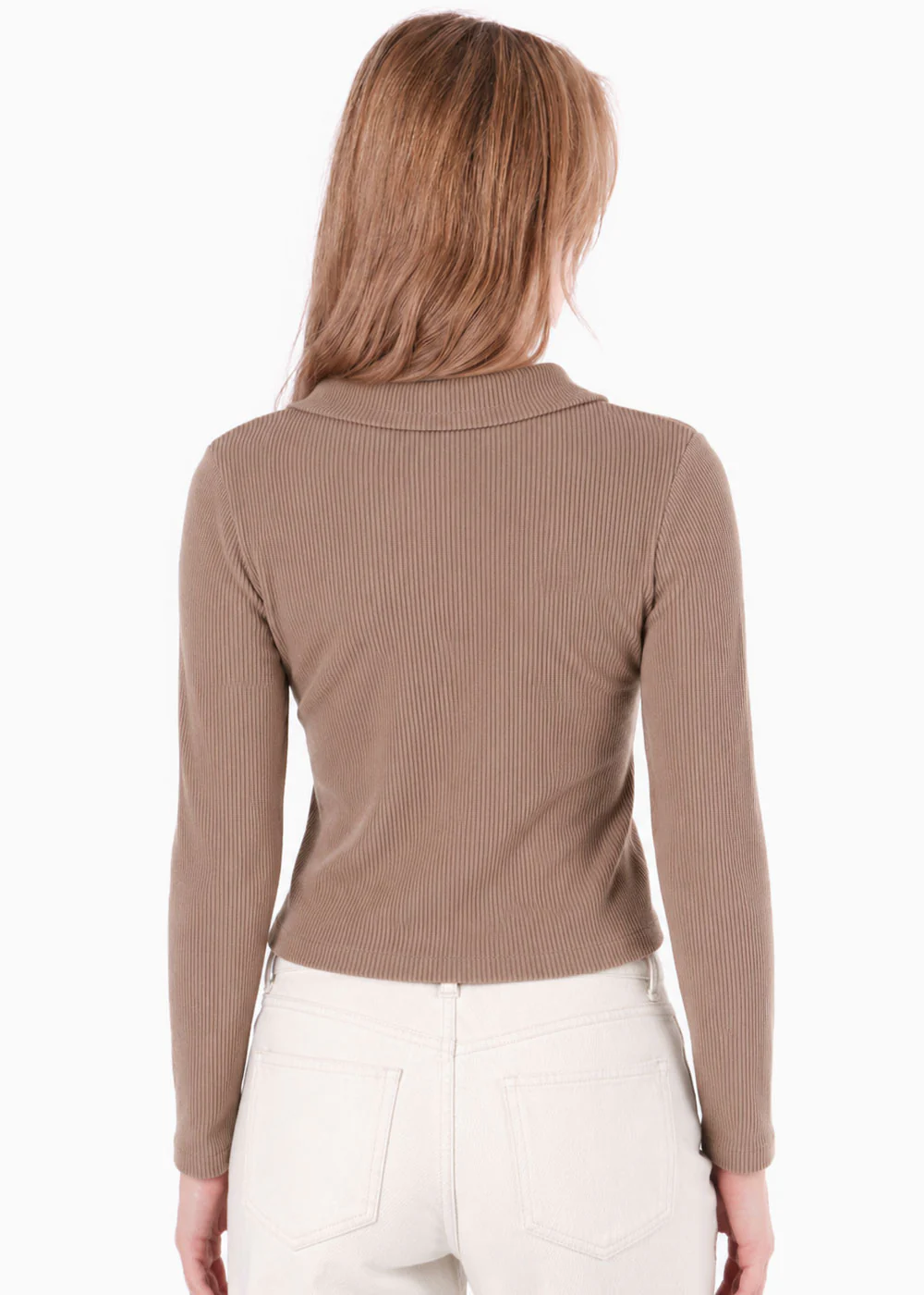 Blusa manga larga con cuello y cierre doble - ARUBA - Image 5