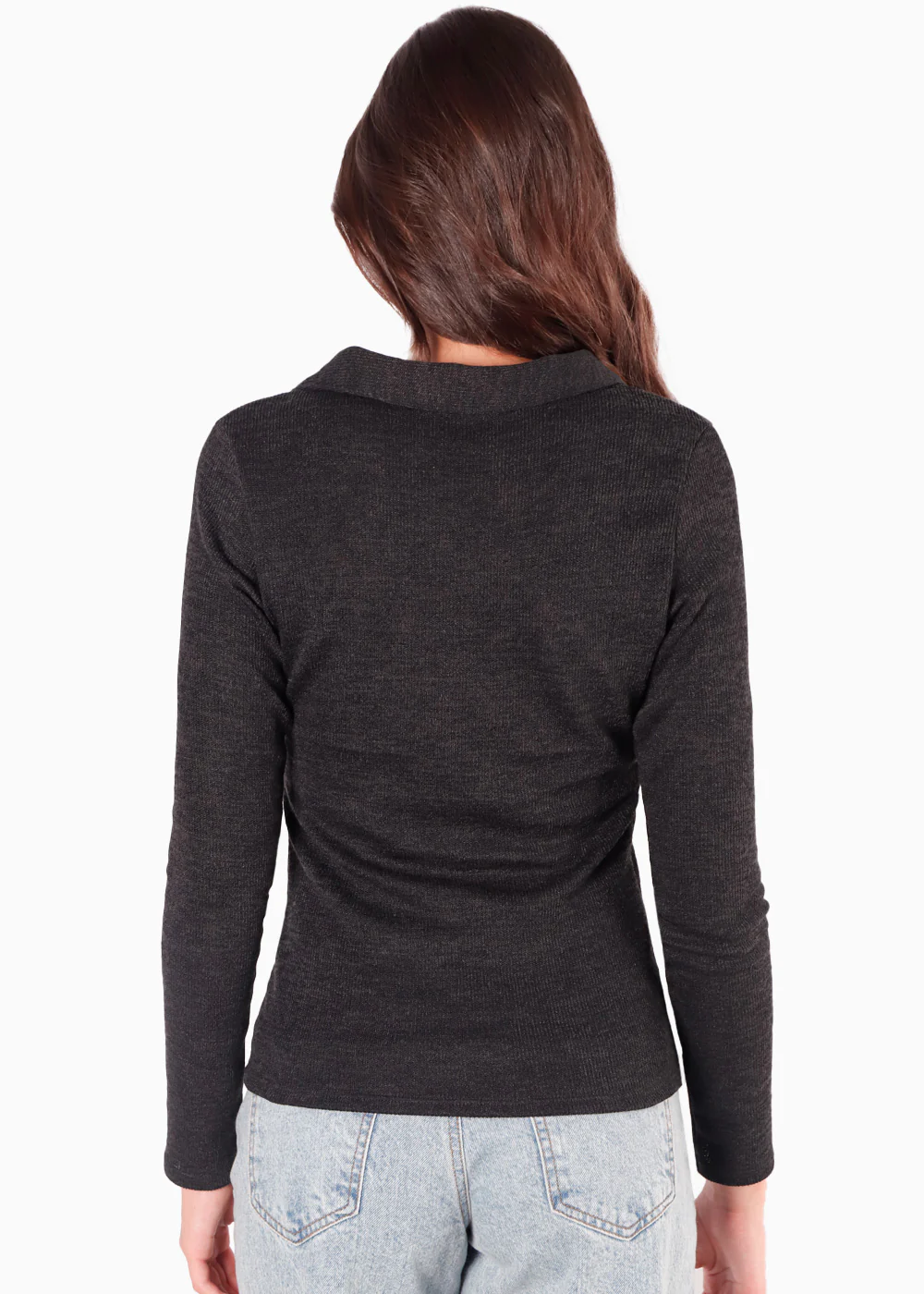Blusa manga larga con entrelazado en delantero - LUZMILA - Image 5