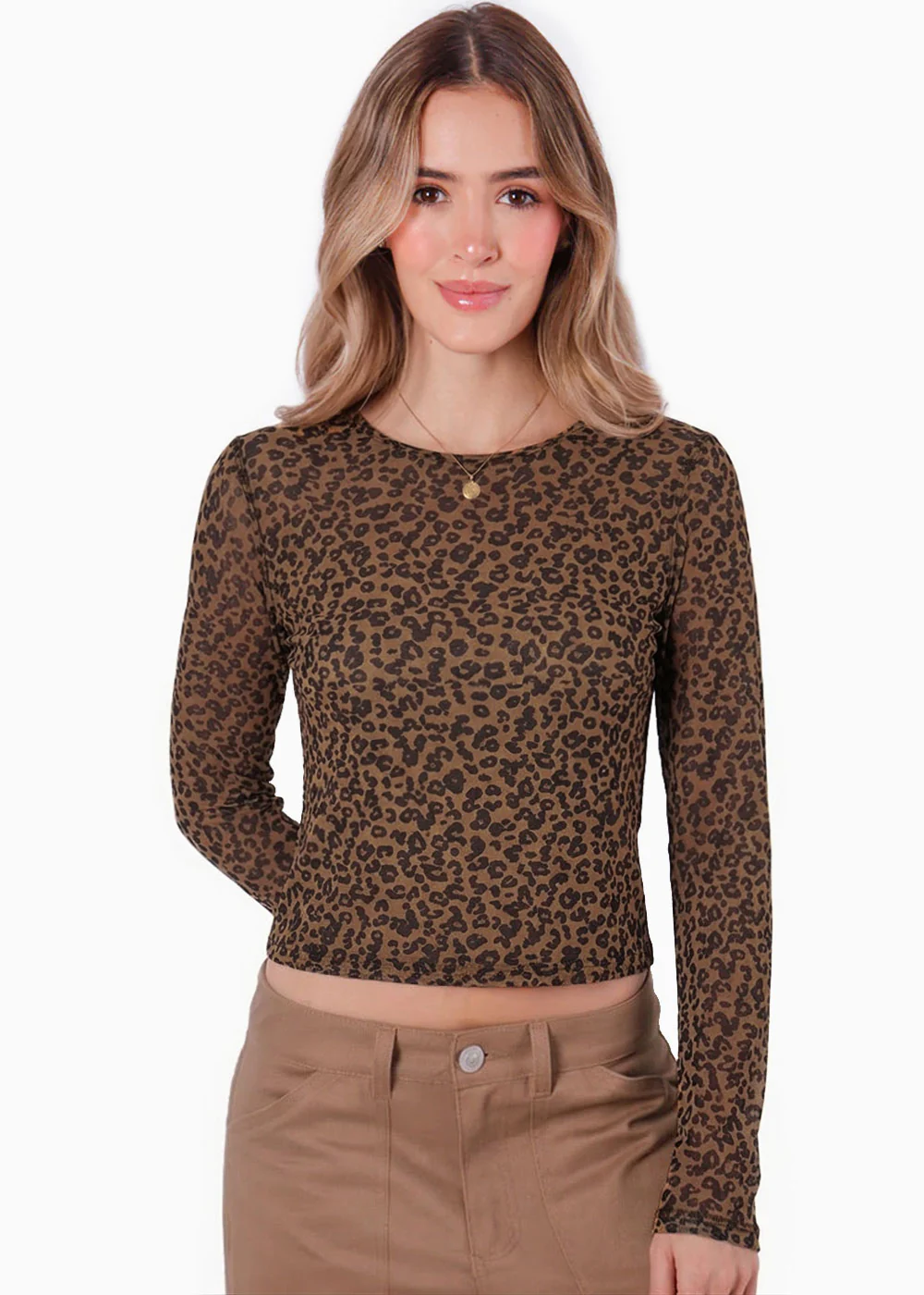 Blusa manga larga con estampado de animal print - GUATEMALA - Image 5
