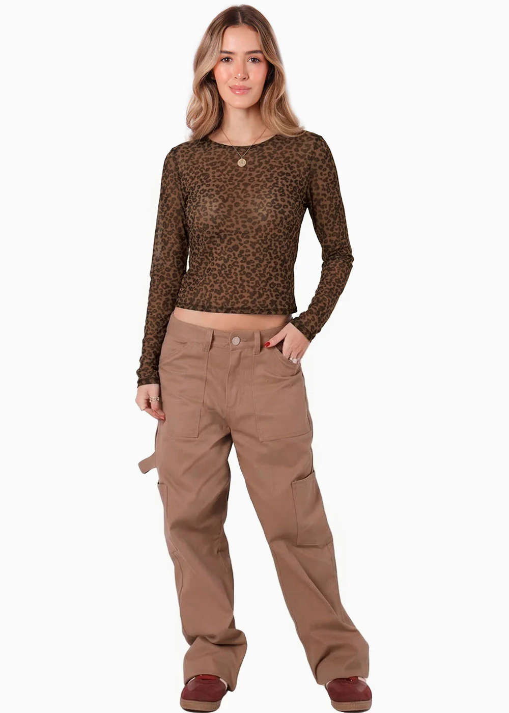 Blusa manga larga con estampado de animal print - GUATEMALA - Image 6