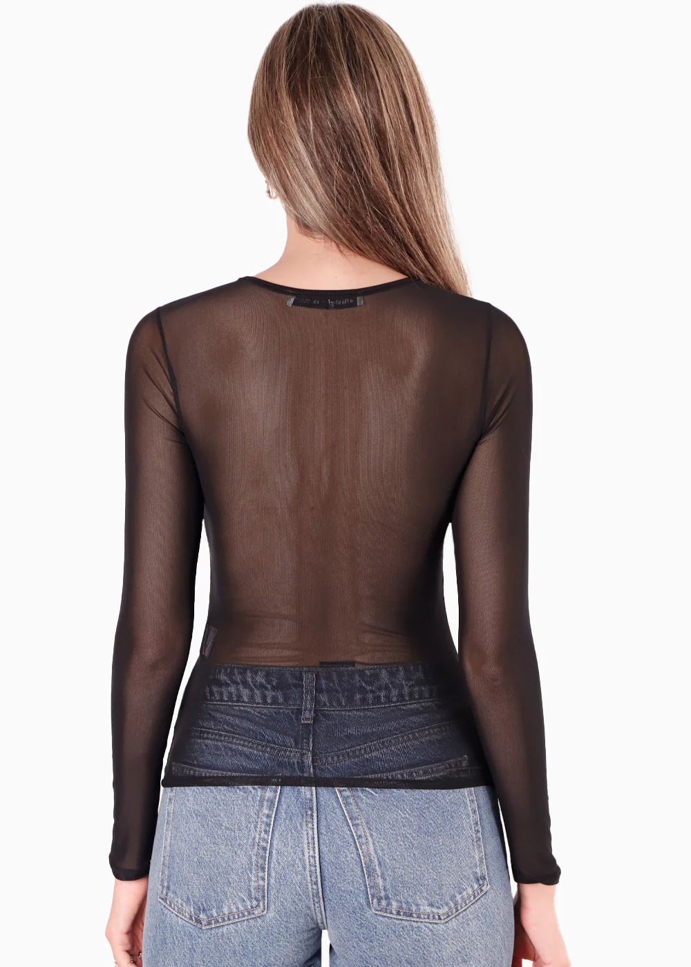 Blusa manga larga con top entorchado - NORALIA - Image 4