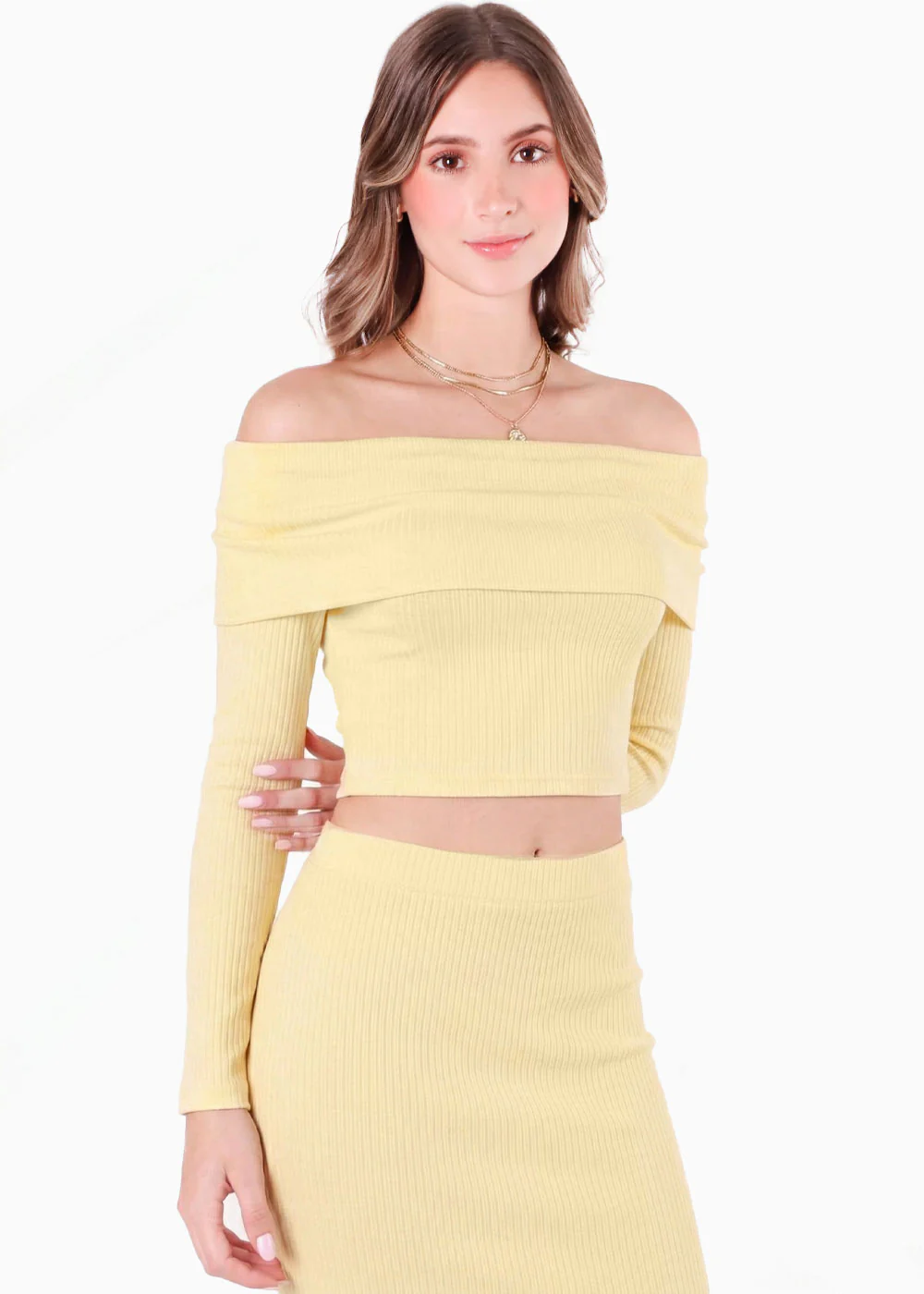 Blusa off shoulder manga larga - TOLIMAN - Image 3