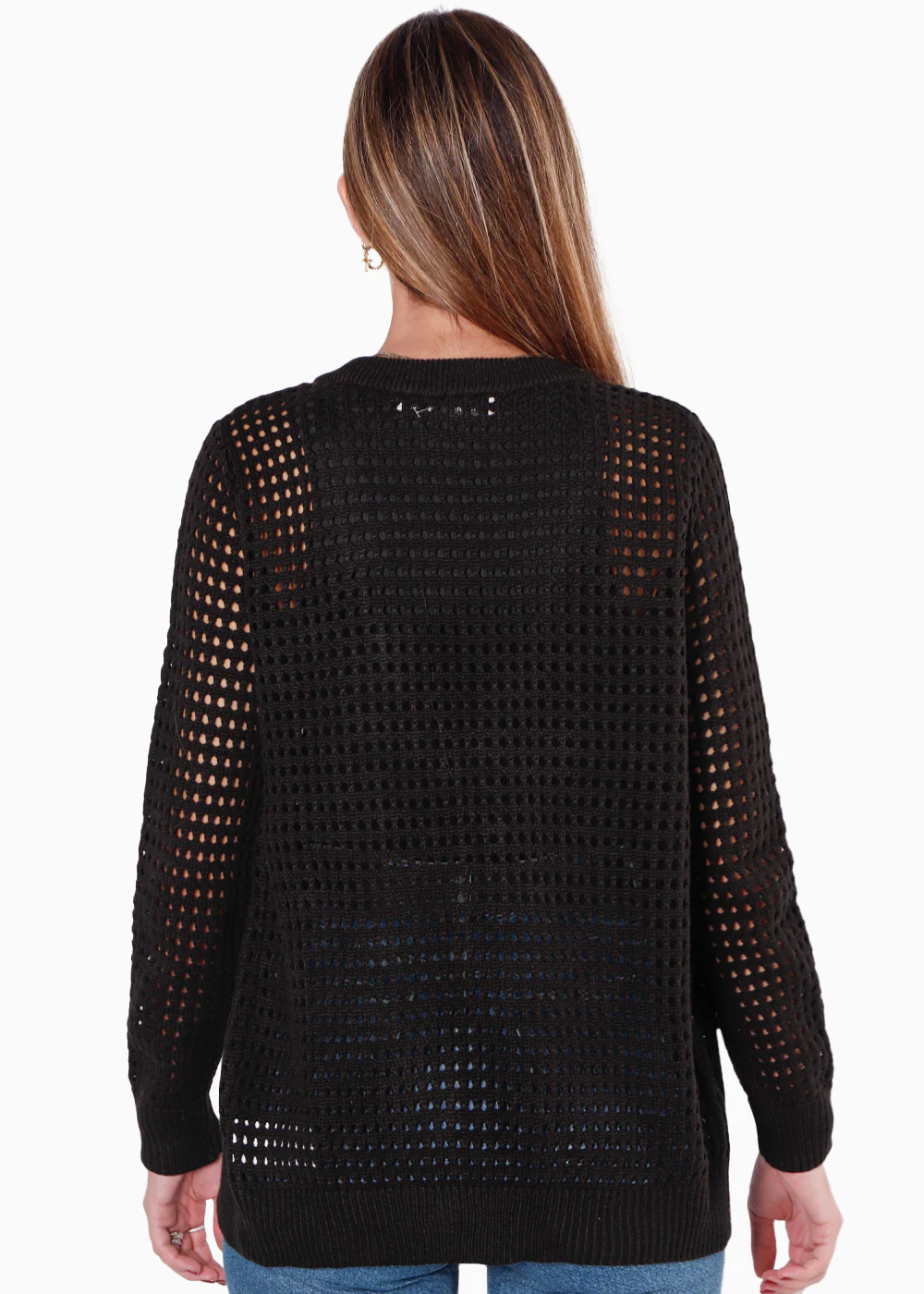 Buzo tejido tipo cardigan desagujado - TOMASA - Image 4