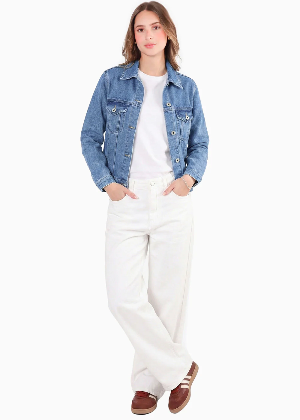 Chaqueta denim con bolsillos en frente - GALENA - Image 4