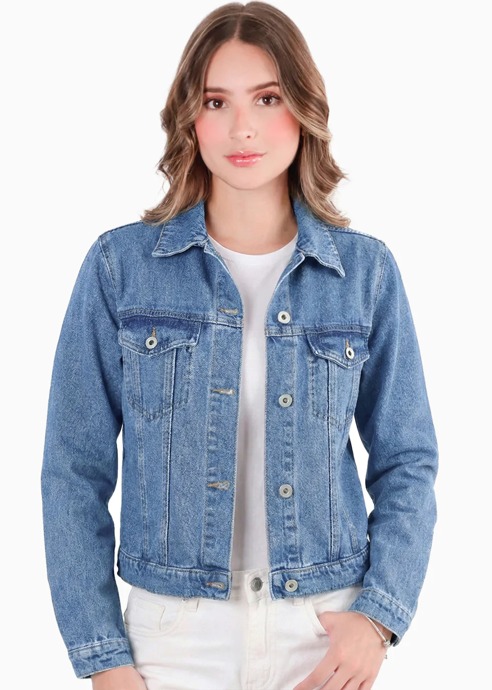 Chaqueta denim con bolsillos en frente - GALENA - Image 5