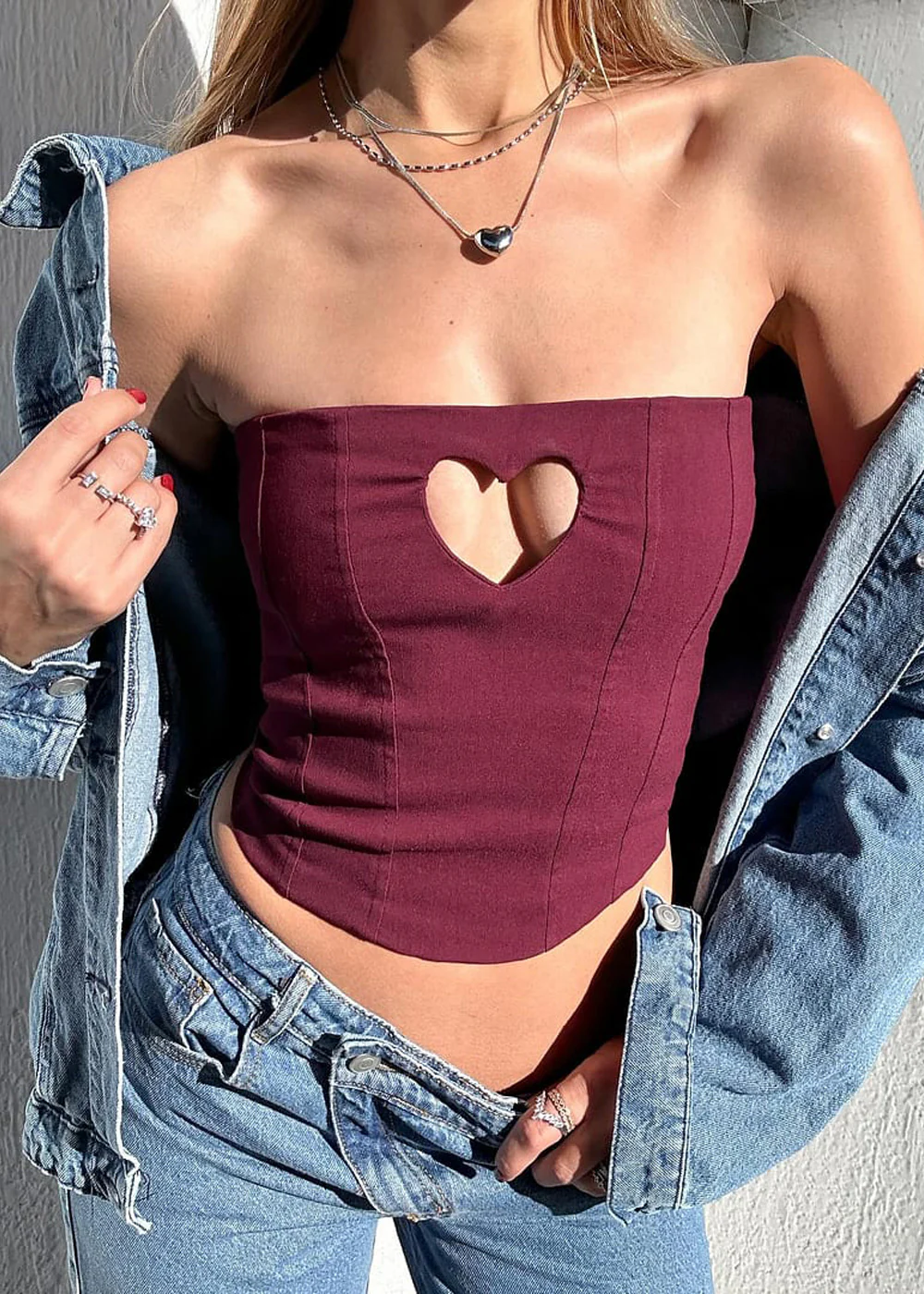 Corset con varilla de corazon en escote - FUERTE - Image 5