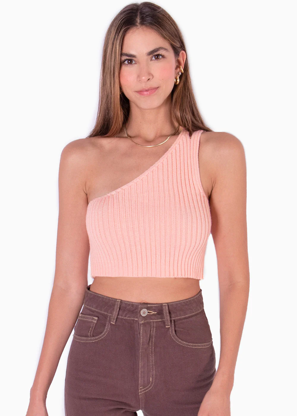 Crop top tejido de un solo hombro - MALVINA - Image 5