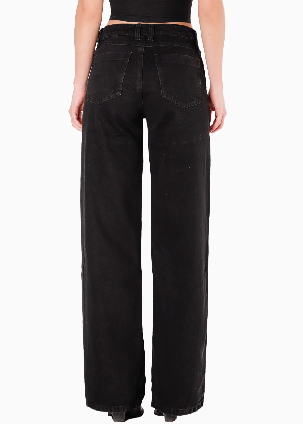 Jean wide leg con corte y brillos - ORGULLOSA - Image 3