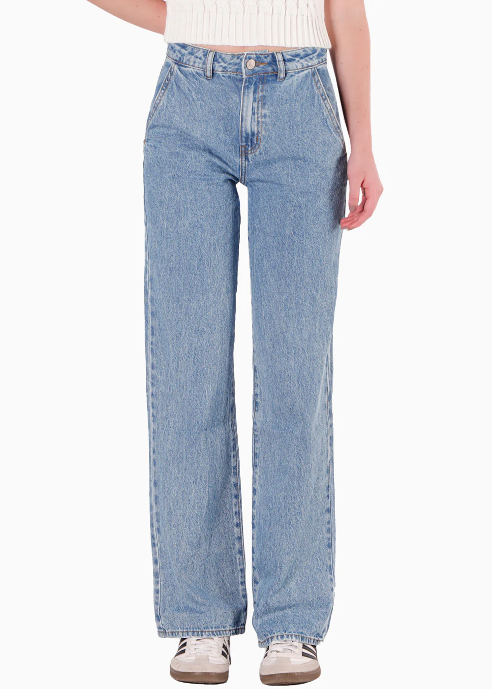 Jean Semi wide leg tiro medio - YVELINE - Image 5