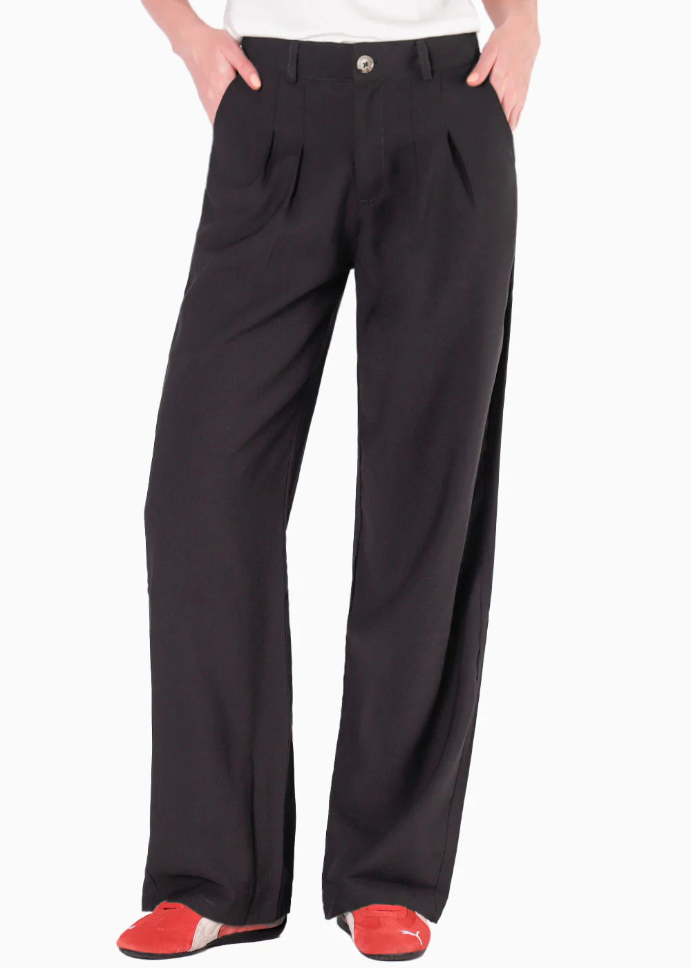 Pantalón wide leg con prenses - ABILIA - Image 5