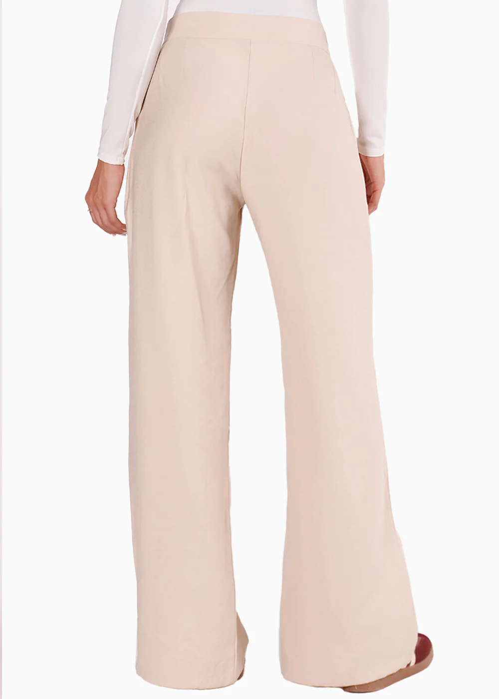 Pantalón wide leg con pretina cruzada - HELECHO - Image 3