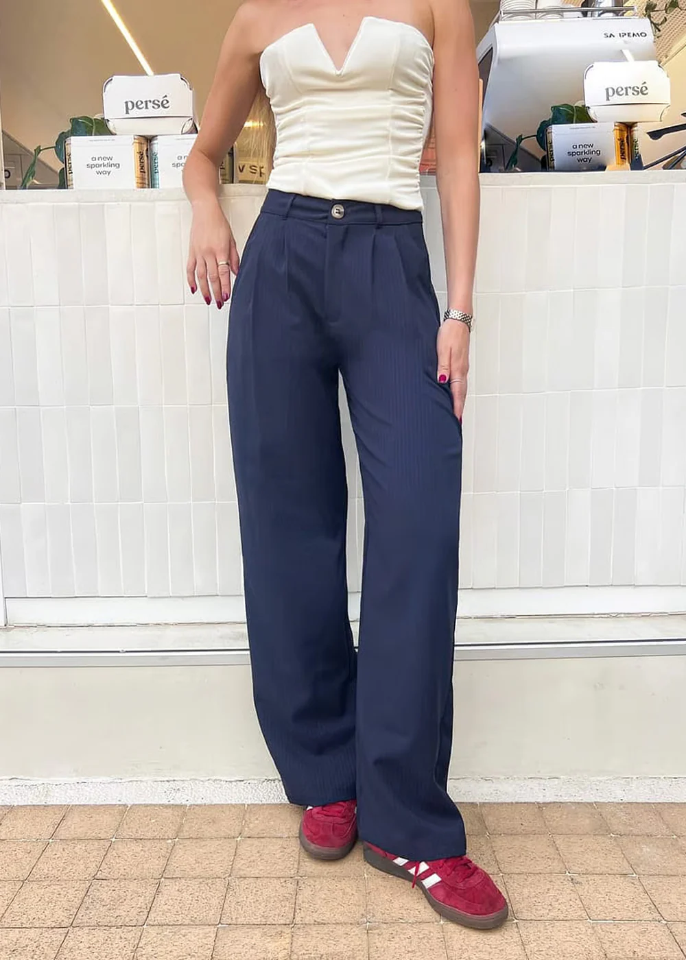 Pantalón wide leg tipo sastre - CHARIZA - Image 5