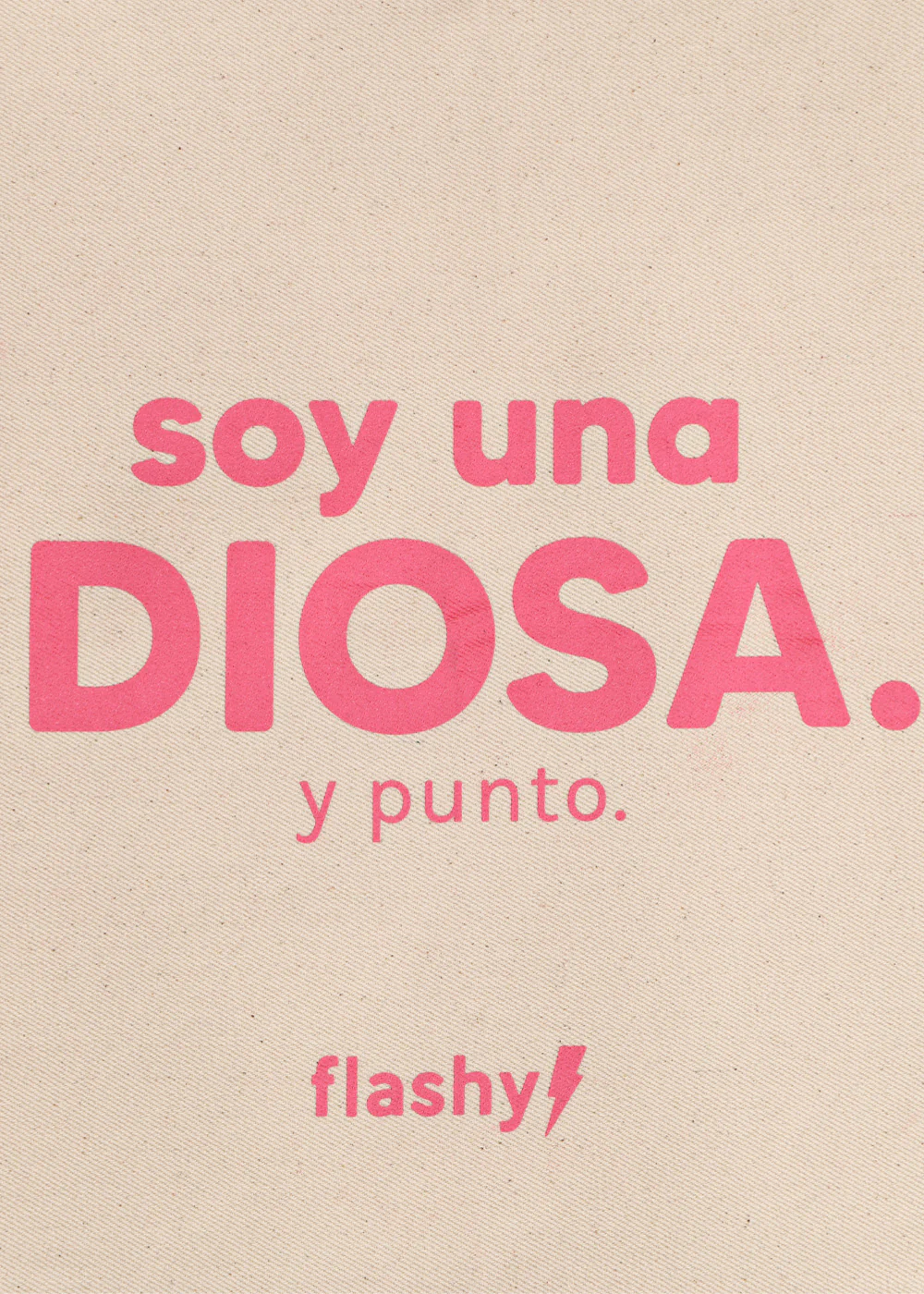 Tote bag con estampado "Soy una diosa y punto" - ROBERTA - Image 3
