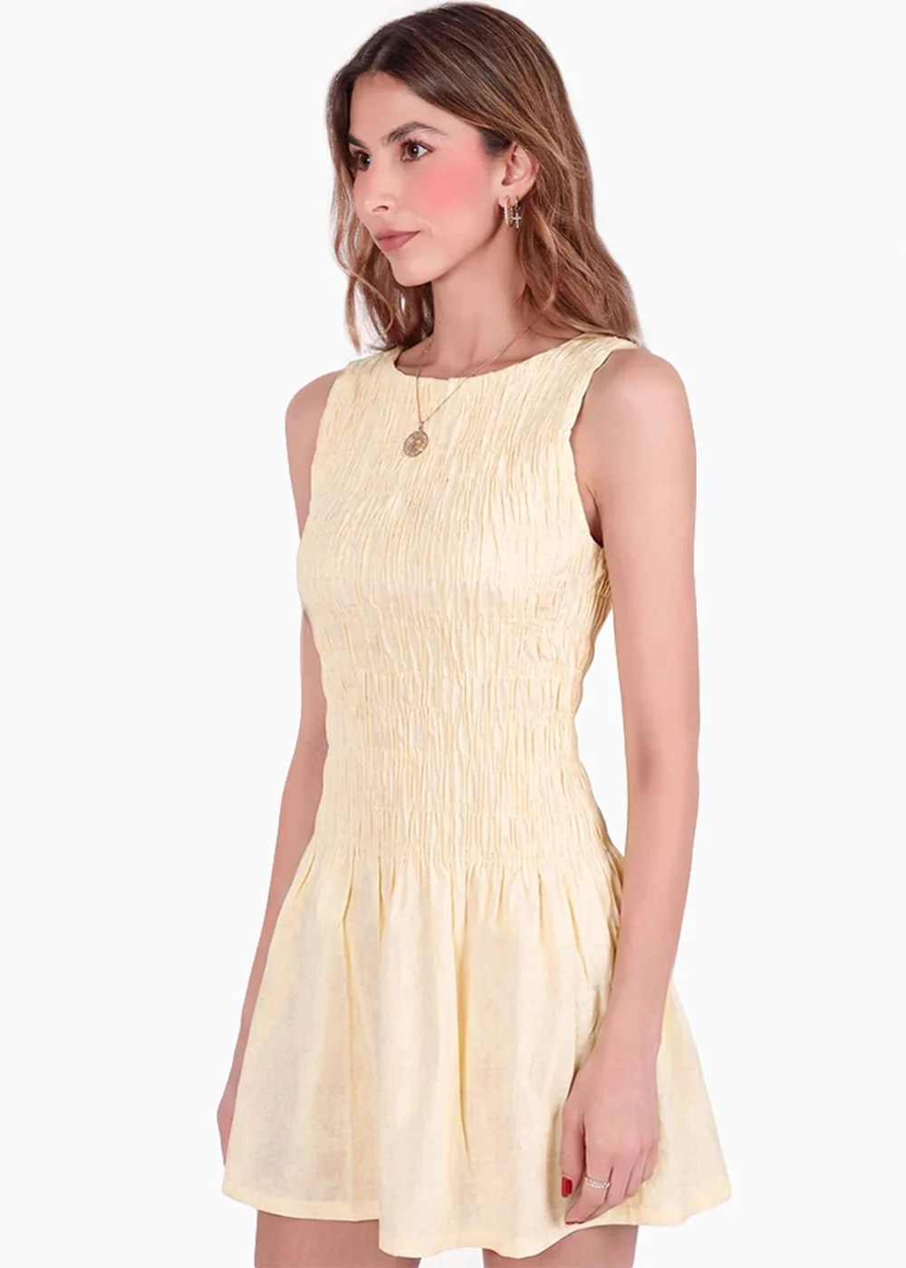 Vestido con top enresortado - COZUMEL - Image 2